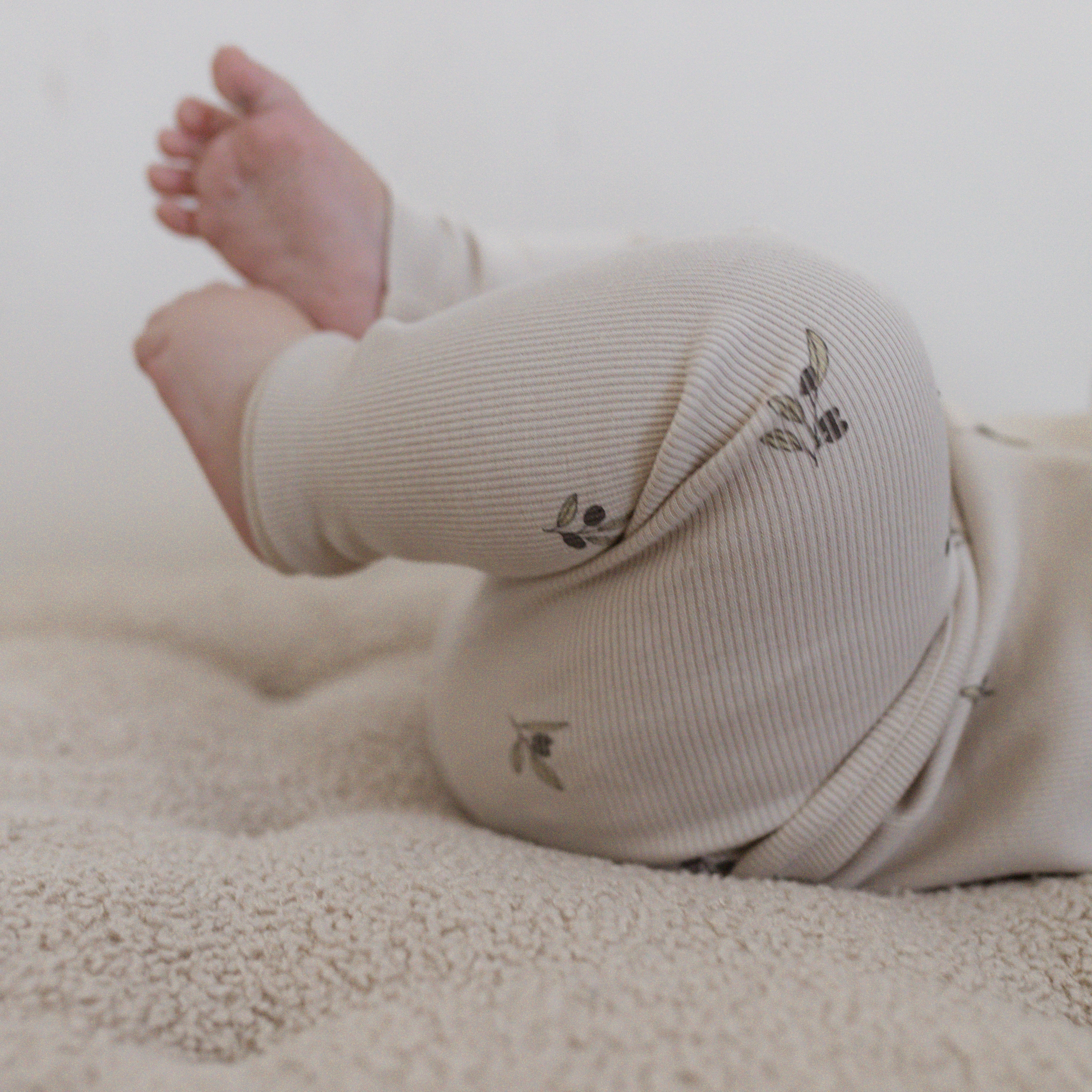 Organic Rib Leggings - Tiny Olives