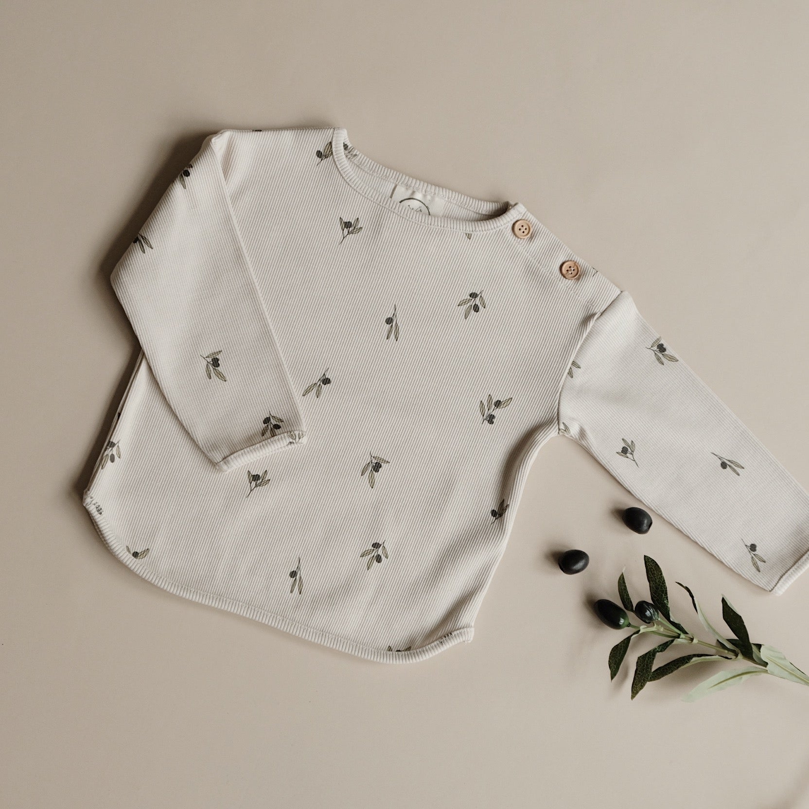 Organic Rib Sweatshirt - Tiny Olives