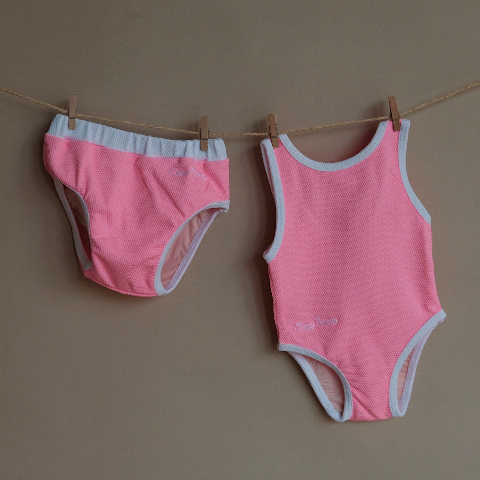 Sustainable Bathing Suit - Bright Pink