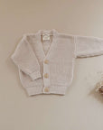 Organic Knit Cardigan - Sand