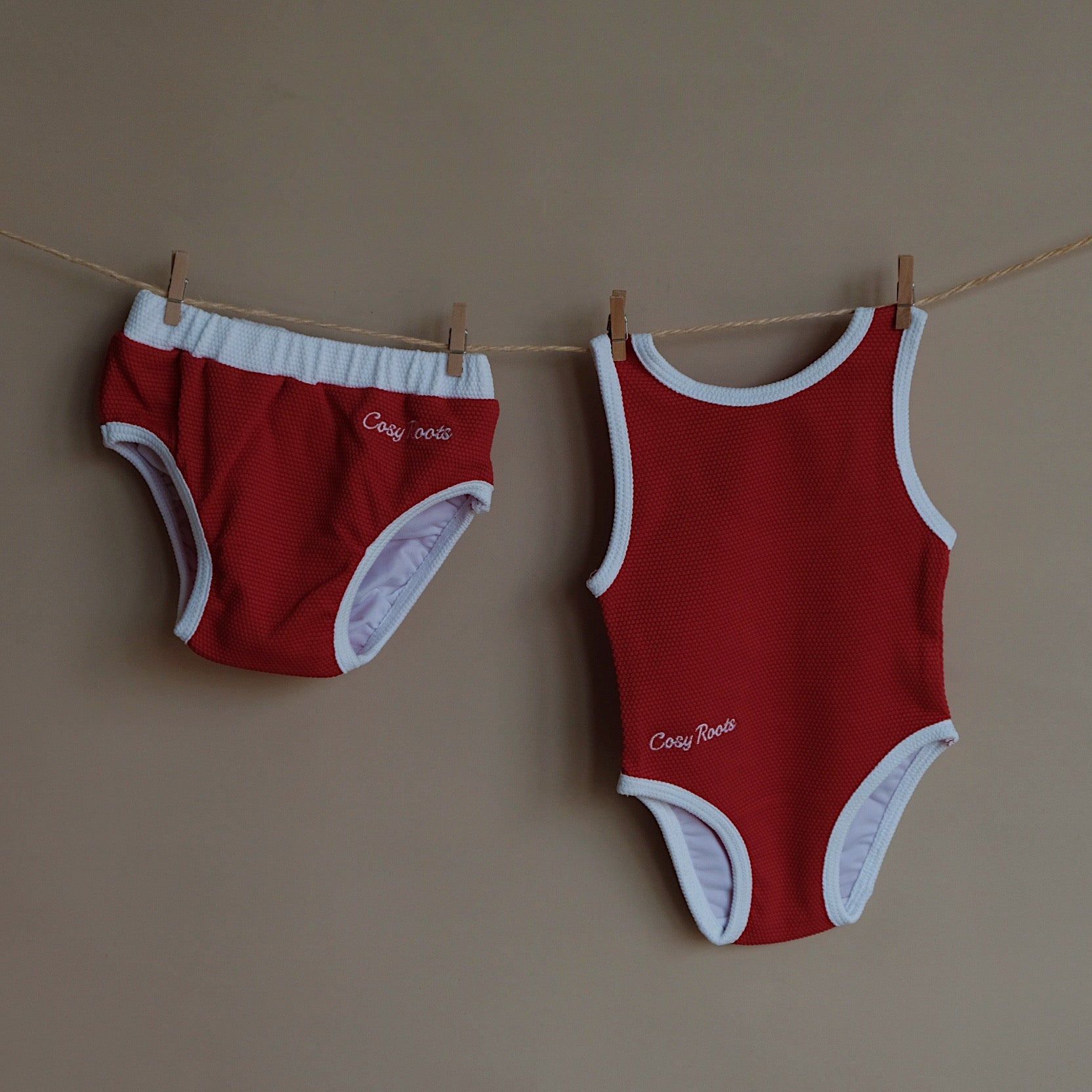 Sustainable Bathing Suit - Red