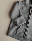 Organic Fleece Jacket - Dark Grey Melange 