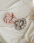 Organic Muslin Scrunchies - Dusty Rose/Caramel