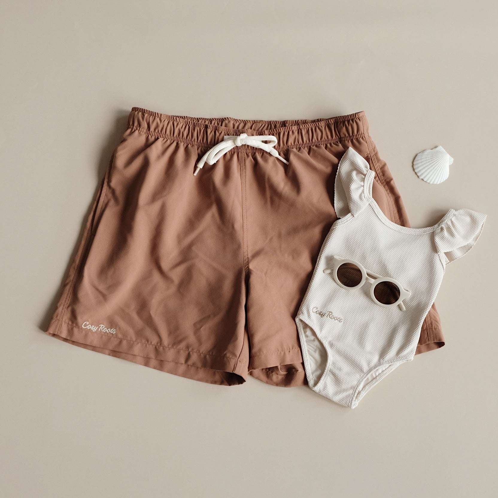 Sustainable DAD Swimshort - Walnut