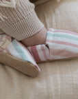 Vegan Shoes - Pastel Stripes