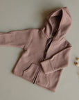 Organic Fleece Jacket - Dusty Rose Melange