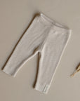 Organic Knit Leggings - Sand