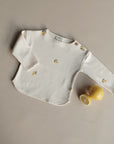 Organic Rib Sweatshirt - Pure Lemon