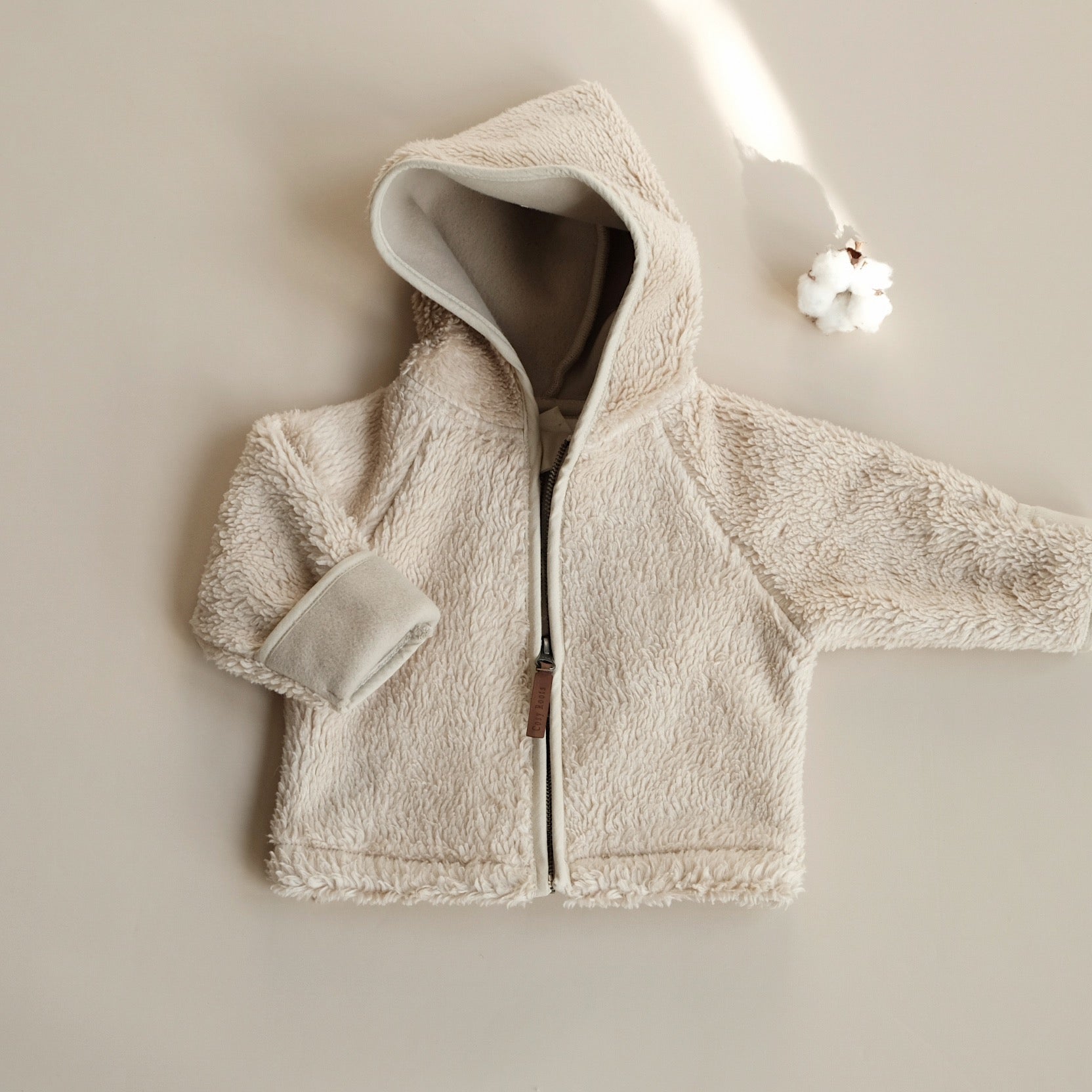 Organic Teddy Jacket Cream