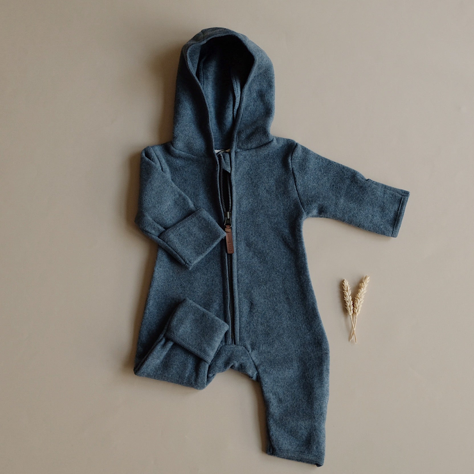 Organic Fleece Overall - Blue Melange