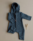 Organic Fleece Overall - Blue Melange