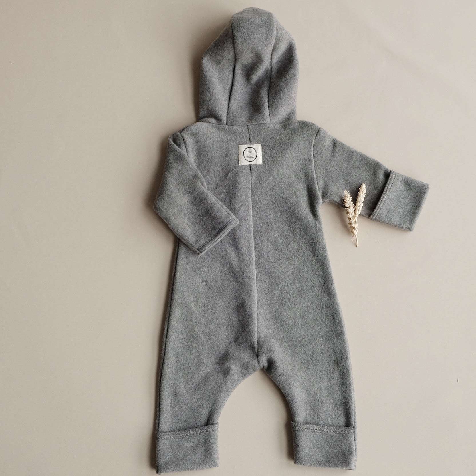 Organic Fleece Overall - Dark Grey Melange