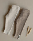 Organic Knit Leggings - Sand