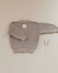 Organic Knit Cardigan - Caramel