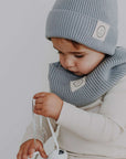 Organic Knit Beanie - Dusty Blue