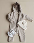 Organic Fleece Overall - Taupe Melange