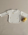 Organic Rib Sweatshirt - Pure Lemon