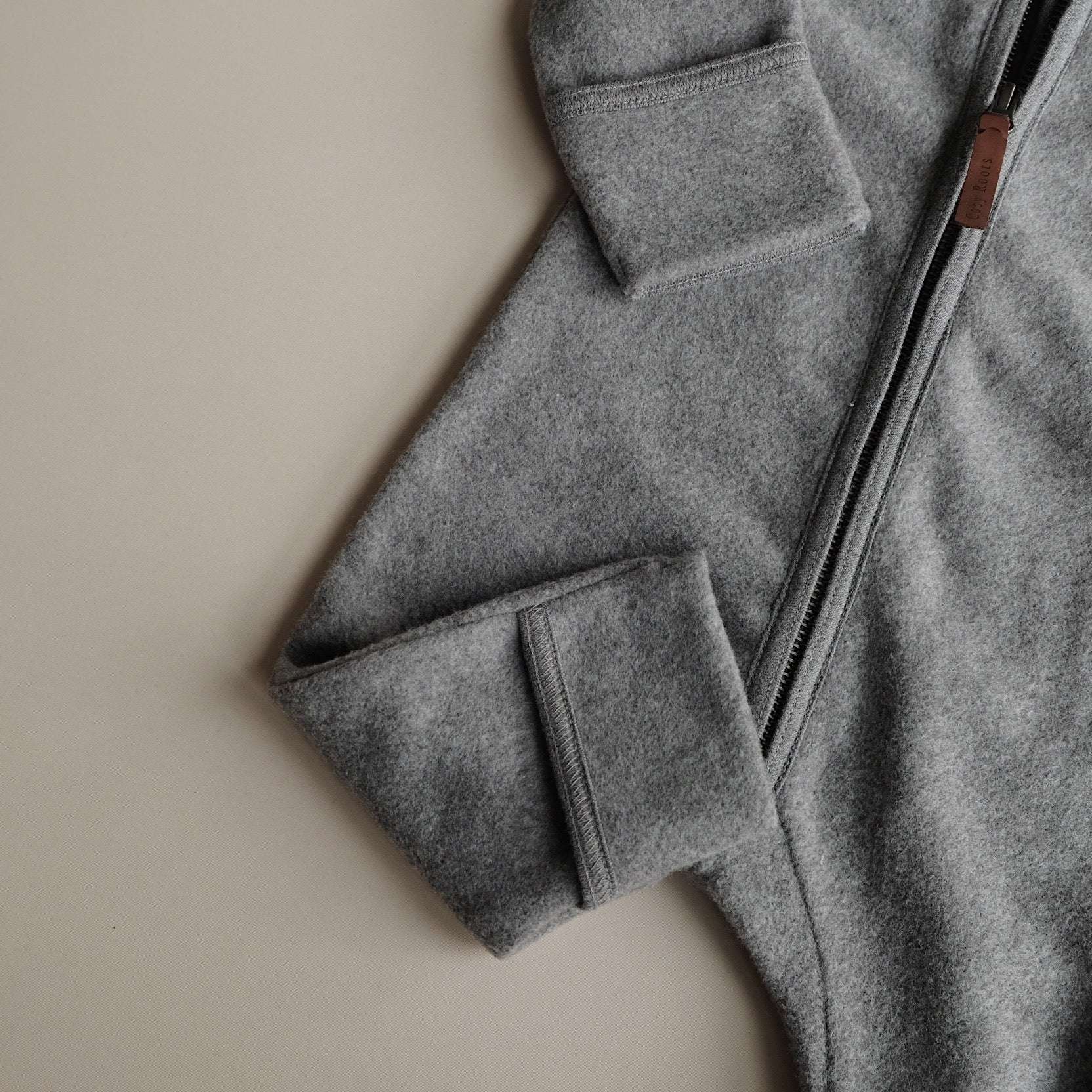 Organic Fleece Overall - Dark Grey Melange