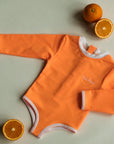 Sustainable UV Longsleeved Bathing Suit - Bright Orange (UV STANDARD 801)