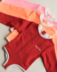 Sustainable UV Longsleeved Bathing Suit - Bright Orange (UV STANDARD 801)