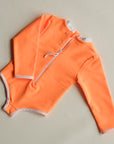 Sustainable UV Longsleeved Bathing Suit - Bright Orange (UV STANDARD 801)