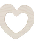 Natural Wooden Teether Heart