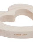 Natural Wooden Teether Heart