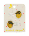 Hair Clips - Lemon - Pack of 2