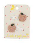 Hair Clips - Apple - Pack of 2