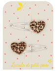 Hair Clips - Leo Heart - Pack of 2