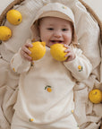 Organic Rib Sweatshirt - Pure Lemon