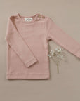 Organic Slim Longsleeve - Dusty Rose