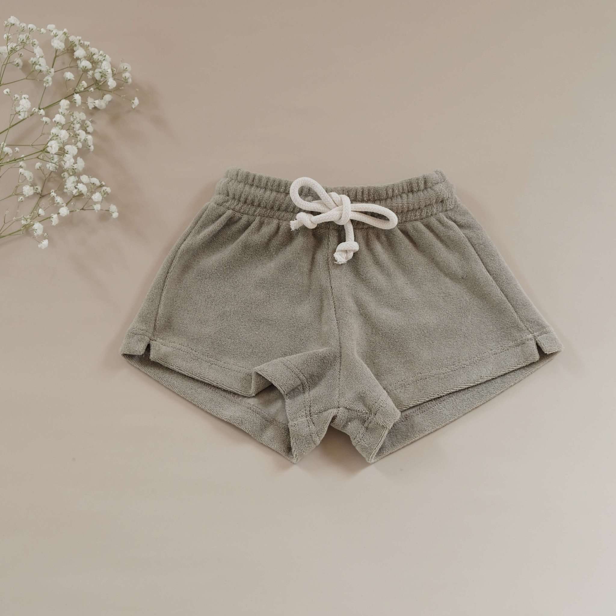 Organic Terry Shorts - Khaki