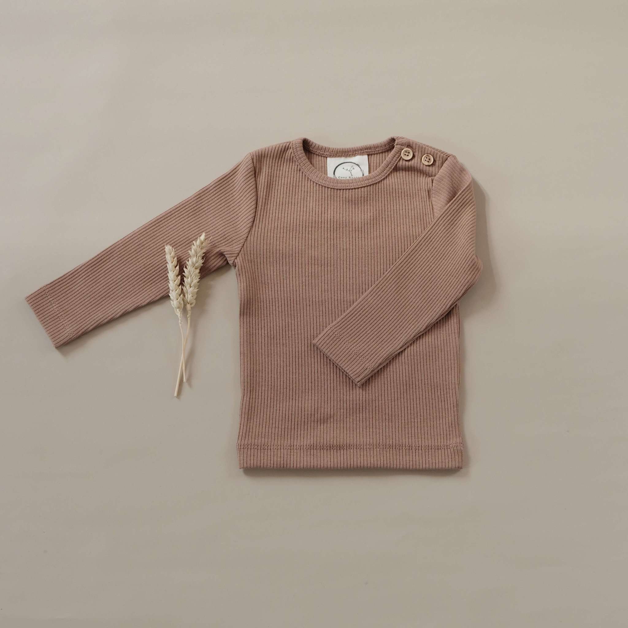 Organic Slim Longsleeve - Walnut