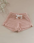 Organic Terry Shorts - Dusty Rose