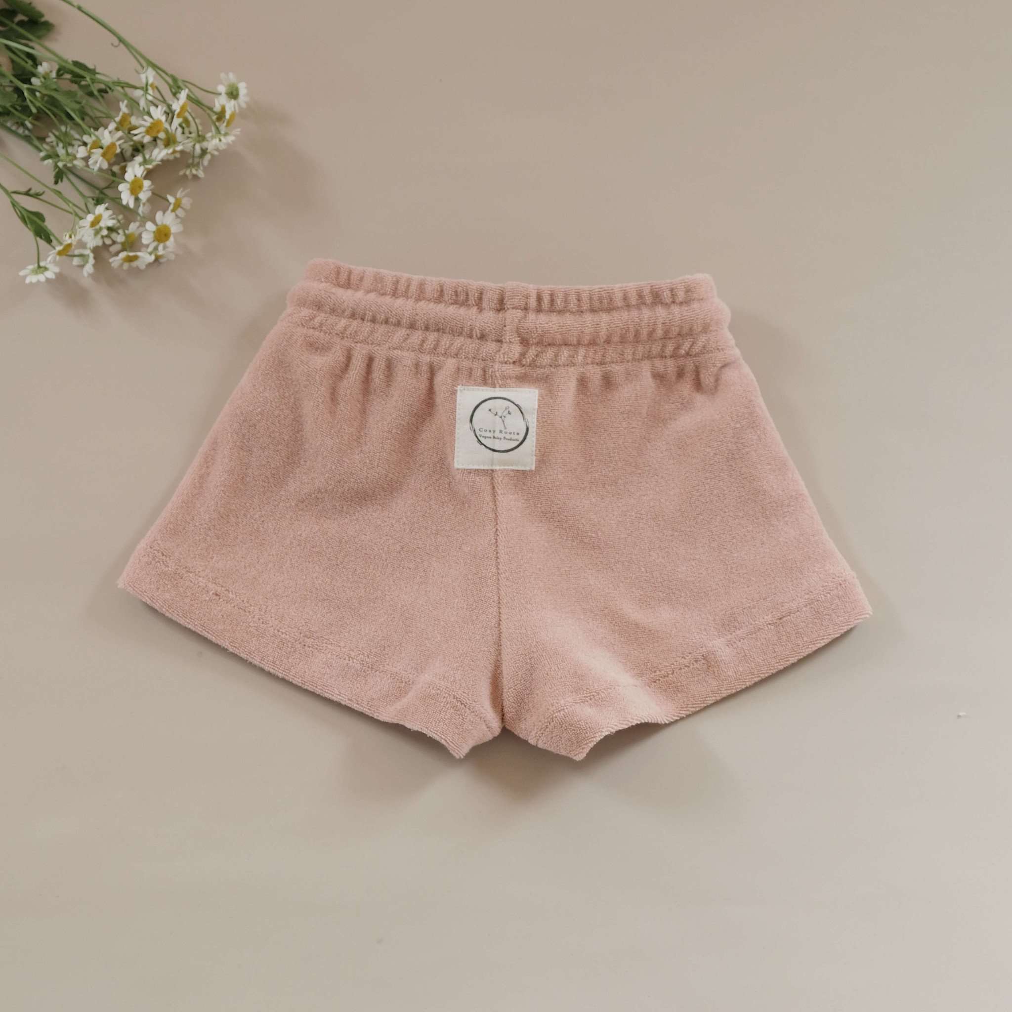 Organic Terry Shorts - Dusty Rose