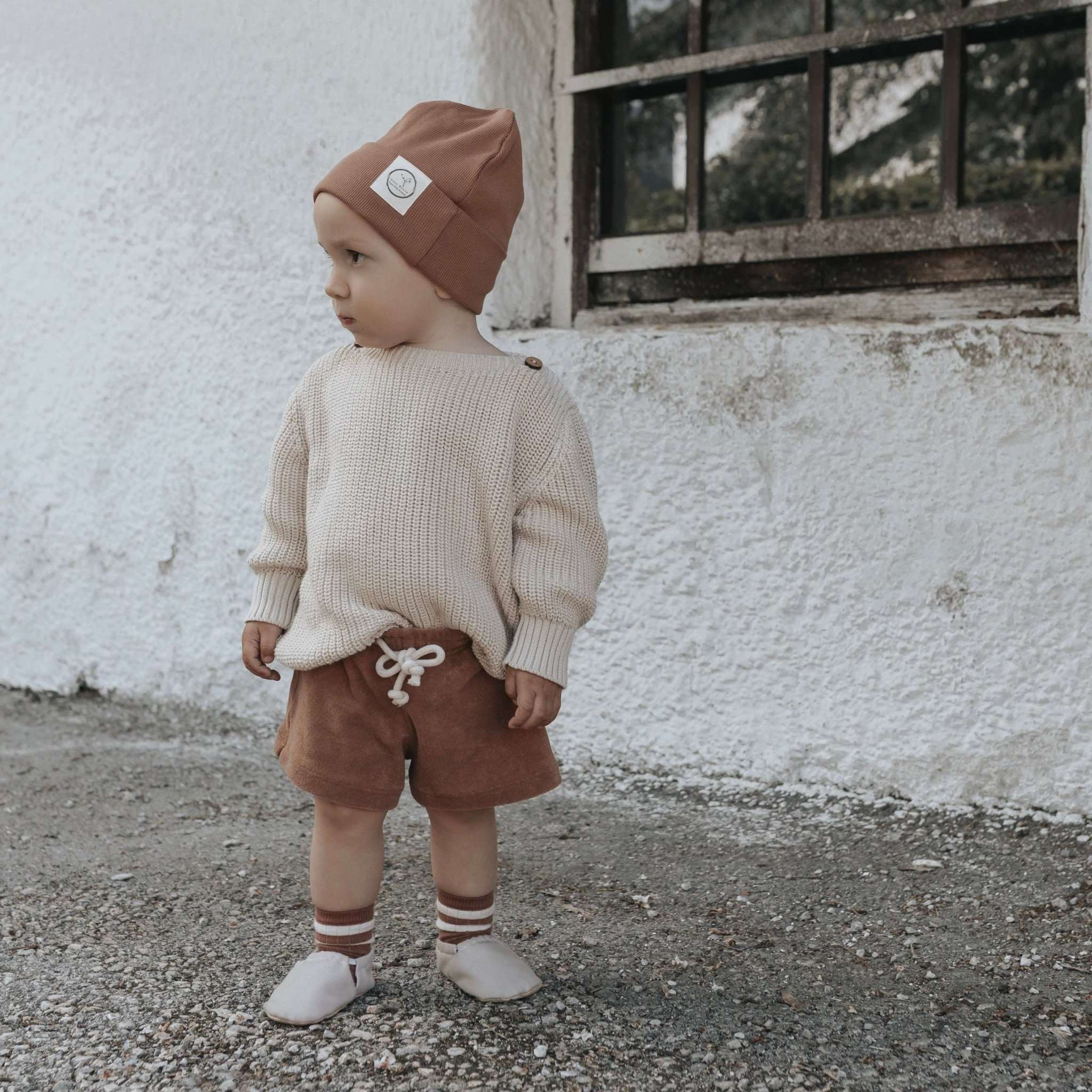 Organic Terry Shorts - Walnut