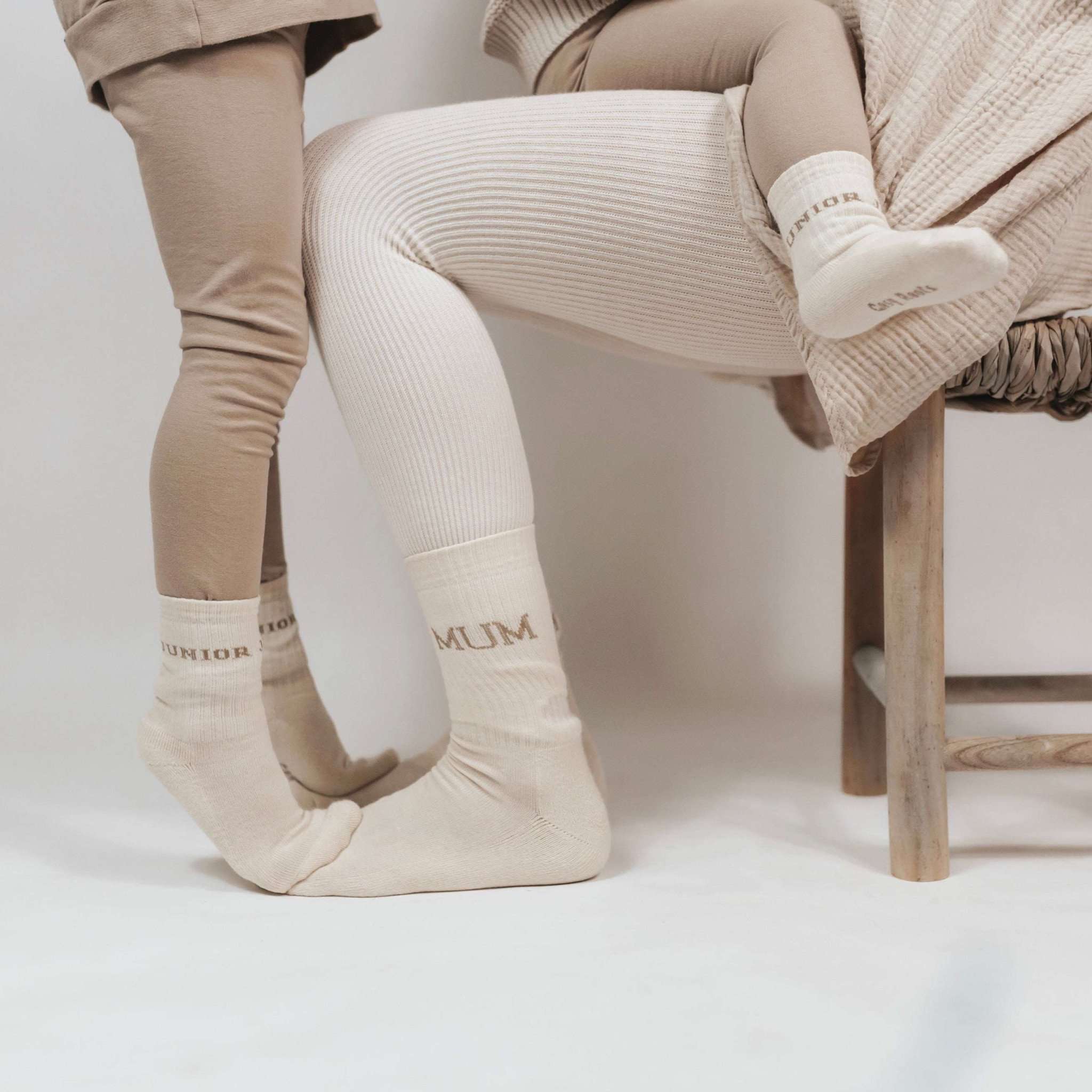 Organic Socks - MUM - Sand