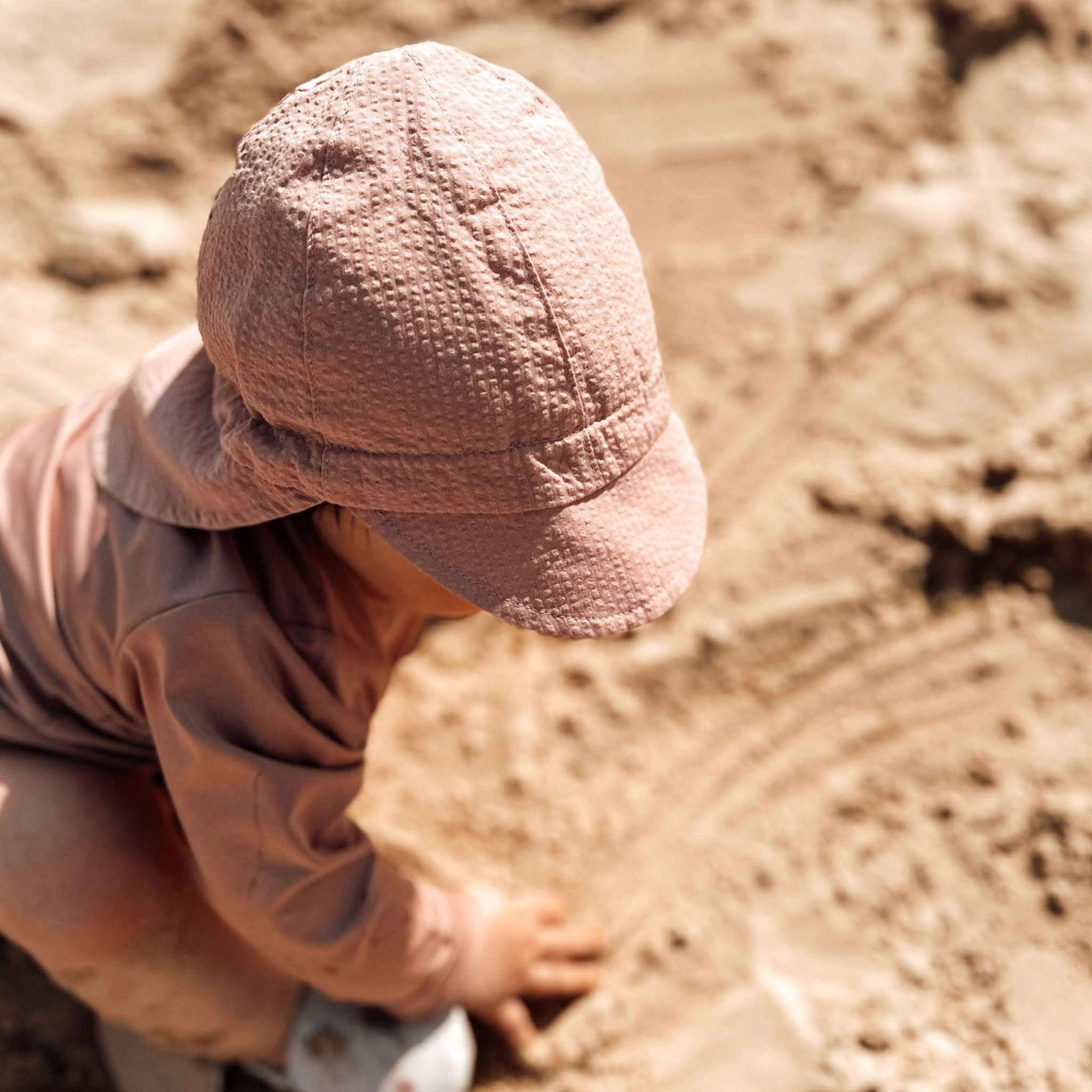 Organic Sun Hat - Dusty Rose - UPF 50+